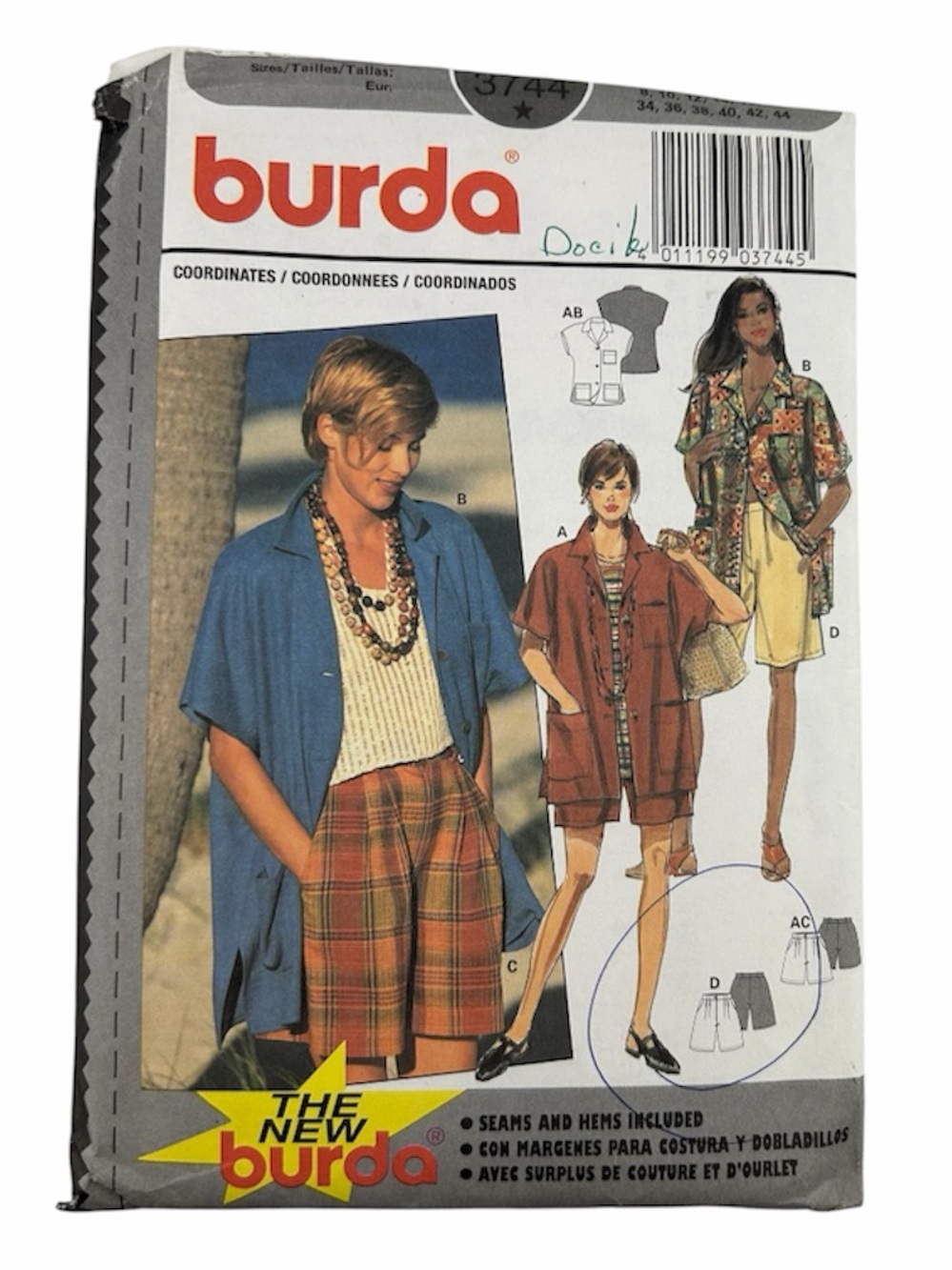 🧵 2 for 22$ 🧵 Burda Misses' Jacket and Bermudas Sewing Pattern 3744
